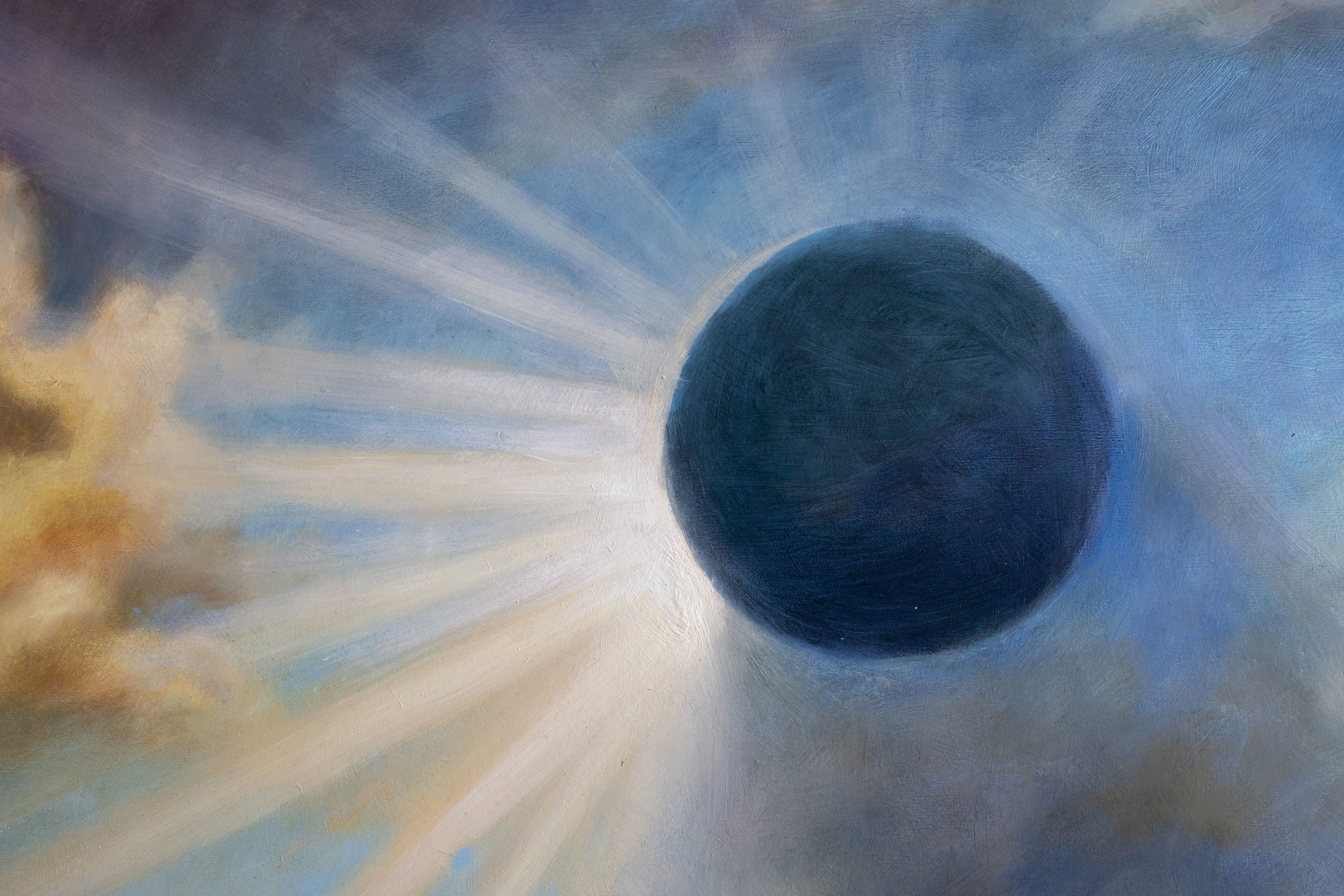 Pomracenje sunca ulje na platnu naslikao damir savic po zamisli isa orlovic