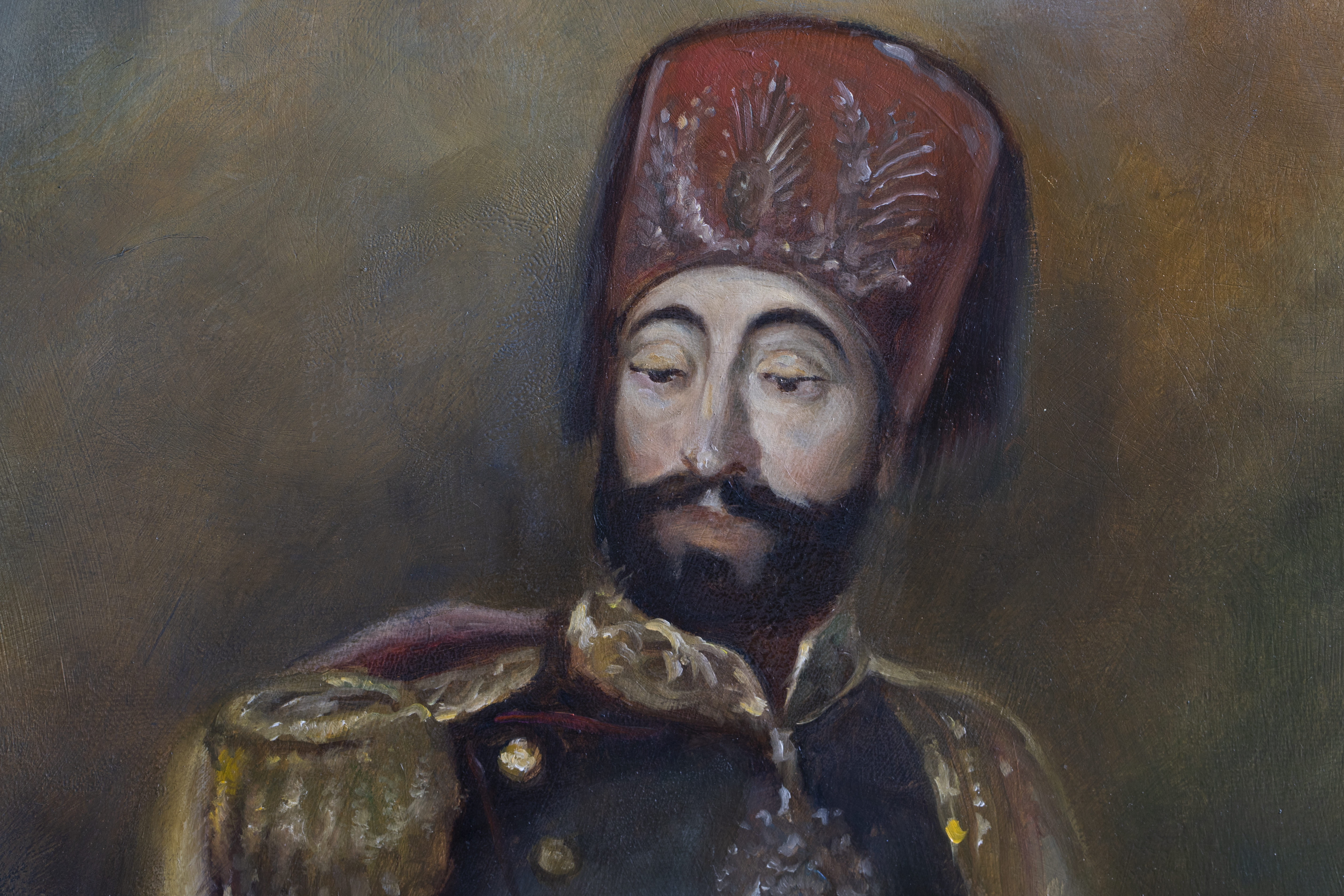 Mahmud II  Otomanski vladar ulje na platnu portret naslikao damir savic